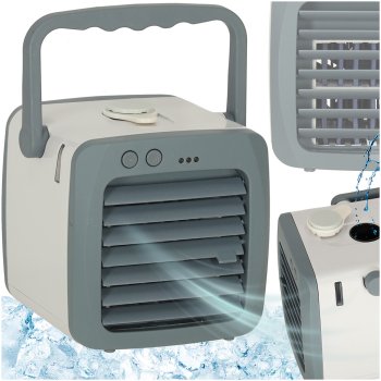 Portable Air Cooler Desktop Fan USB Personal Air Conditioner, White