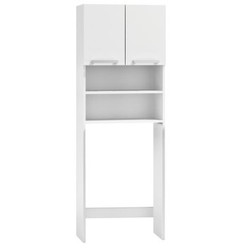 Over-The-Washing-Machine Bathroom Storage Cabinet with Shelves 183 cm ModernHome, white