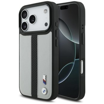 BMW M Perated Stripe Logo MagSafe Phone Case Cover iPhone 17 Pro - Gray