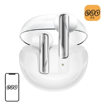 TWS Wireless Earbuds QCY AilyBuds Clear T32 BT 5.3 White