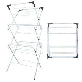 Vertical Clothes Drying Rack, Collapsible Space Saving Laundry Dryer for Home