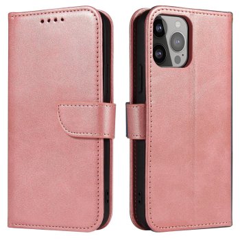 Magnet Case Flip Cover for Samsung Galaxy S23+ Wallet Stand Pink