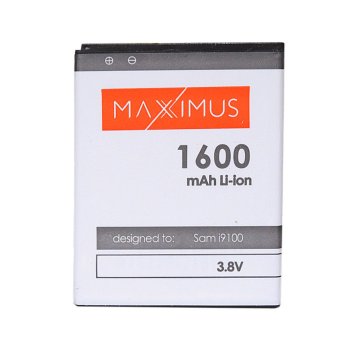 Maxximus Replacement Battery for Samsung i9100 S2 1600mAh