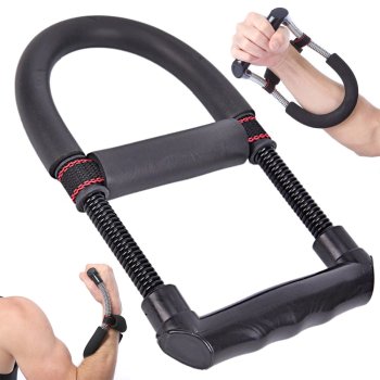 Wrist and Forearm Trainer, Adjustable, 30 kg Resistance, Black
