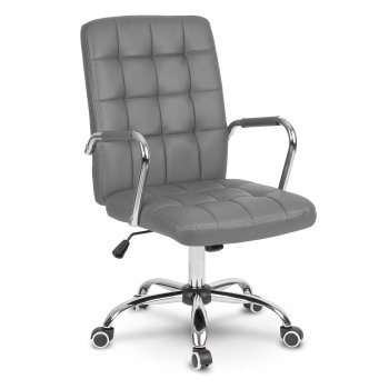 Sofotel Benton Ergonomic Office Chair with Faux Leather, Gray