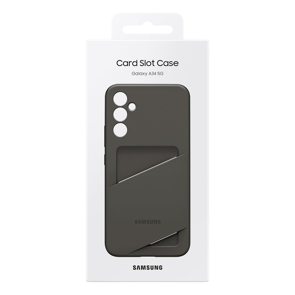 Original Samsung Galaxy A34 (SM-A346) Card Slot Cover Case, Black (EF-OA346TBEGWW) (1)
