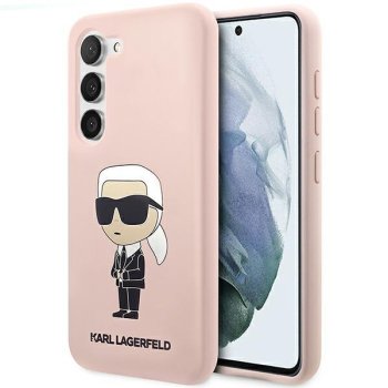 Samsung Galaxy S23 (SM-S911) Karl Lagerfeld Silicon Ikonik Cover Case, Pink