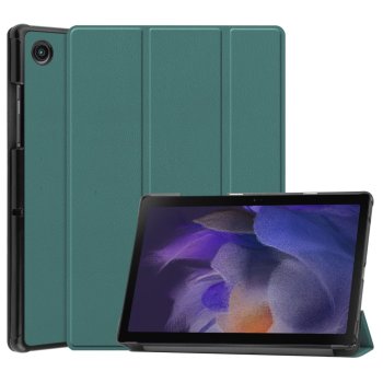 Samsung Galaxy Tab A8 10.5 (2021) (2022) (SM-X200/X205) Trifold Stand PU Leather Hard Protective Cover Case, Green