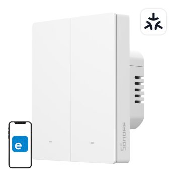 Smart Wall Switch SONOFF M5-2C-80W 2-Channel Matter WiFi