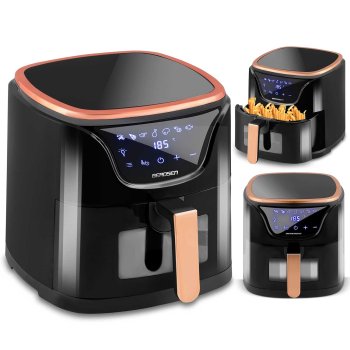 Air Fryer Berdsen BD-652, 5 L, 1500 W, Black & Gold
