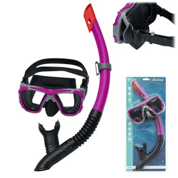Diving set with mask and snorkel Bestway 24021, purple