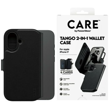 CARE by PanzerGlass Feature Tango 2in1 Wallet Case MagSafe iPhone 17 - Black