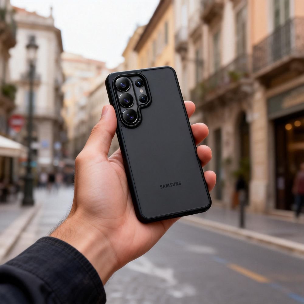 Samsung Galaxy S26 Ultra (SM-S948B/DS) Tech-Protect MagMat Case Cover, Matte Black (1)