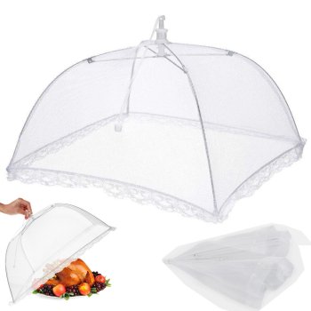 Mosquito net cover for food barbecue fruit