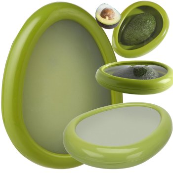 Reusable Fruit and Vegetable Storage Container, 1 pc, Silicone/Plastic