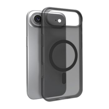 Puro Daylight Magsafe Compatible Silicone Phone Case Cover iPhone 17 Air - Translucent Black
