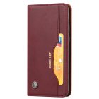 Huawei P20 2018 (EML-L29) PU Leather Wallet Book Case Cover, Wine Red