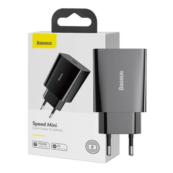 USB-C Fast Charger Baseus CCFS-SN01 20W Black