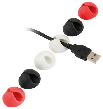 Self-Adhesive Cable Clips Wire Holders, 6 Pack