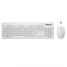 Rebeltec WHITERUN Wireless Set for Computer: Keyboard + Mouse, White