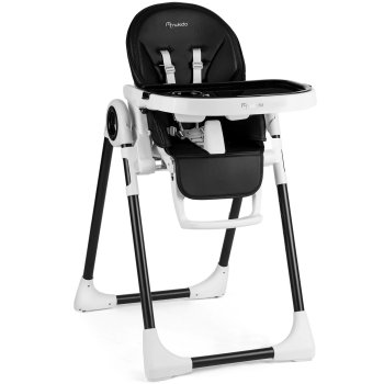 Nukido Belo Multifunctional Baby High Chair with Tray, Black