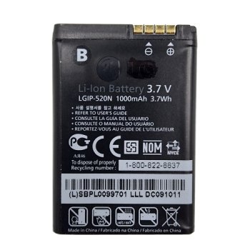Replacement Battery for LG IP-520N 1000mAh GD900 BL40