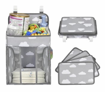 Organizer for Crib, Gray