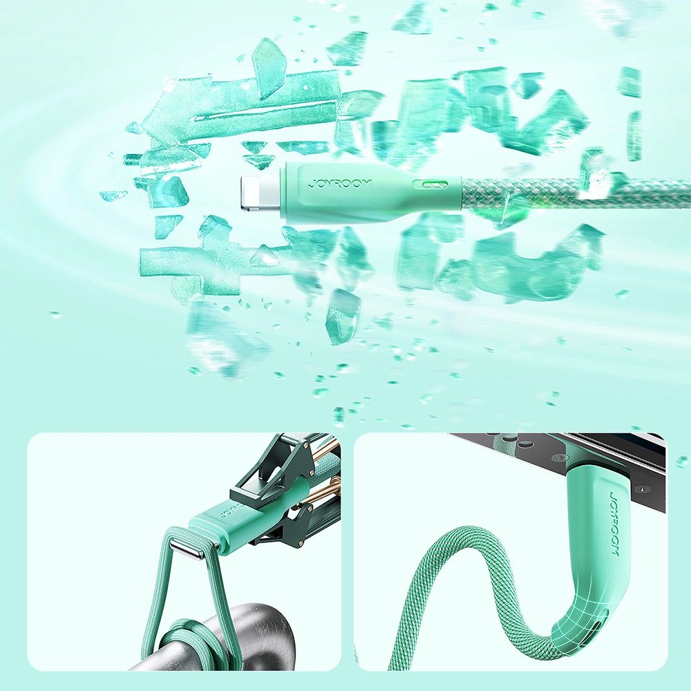 Joyroom A34 USB / Apple Iphone Lightning Data Charging Cable, 3A 1m, Black (0)