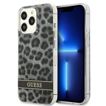 Guess Leopard Case for iPhone 13 / 13 Pro Grey