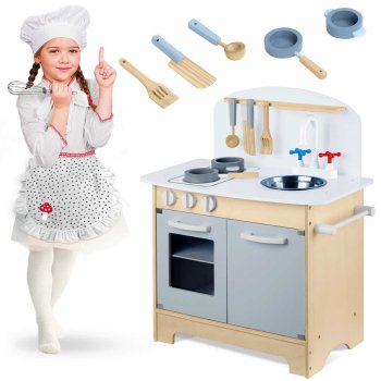 Ricokids Wooden Interactive Play Kitchen for Children