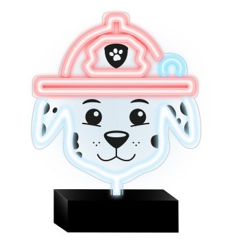 Paw Patrol Marshall LED Neon Light for Kids Room, USB Dimmable Desk Lamp OW-120646