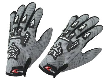 Motorcycle gloves gray