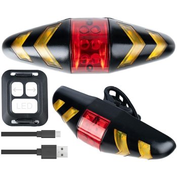 Wireless Bike Light with Turn Signals and Remote Control