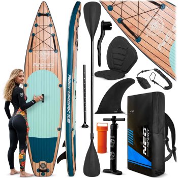 Inflatable SUP Paddle Board, Neo-Sport Reefbreak 170304, 350x81x15 cm