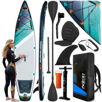 Inflatable SUP Paddle Board, Neo-Sport Reefbreak 170302, 350x81x15 cm