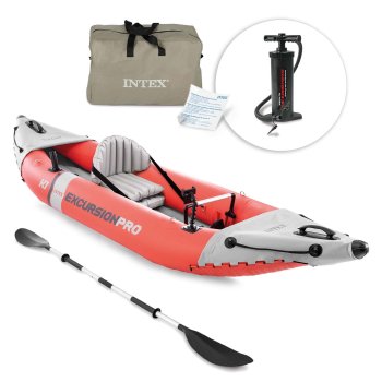 Intex Excursion Pro K1 Inflatable Kayak Set 68303 with Paddle & Pump