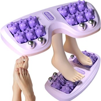 Acupressure Foot Massager Roller with Metal Balls for Pain Relief