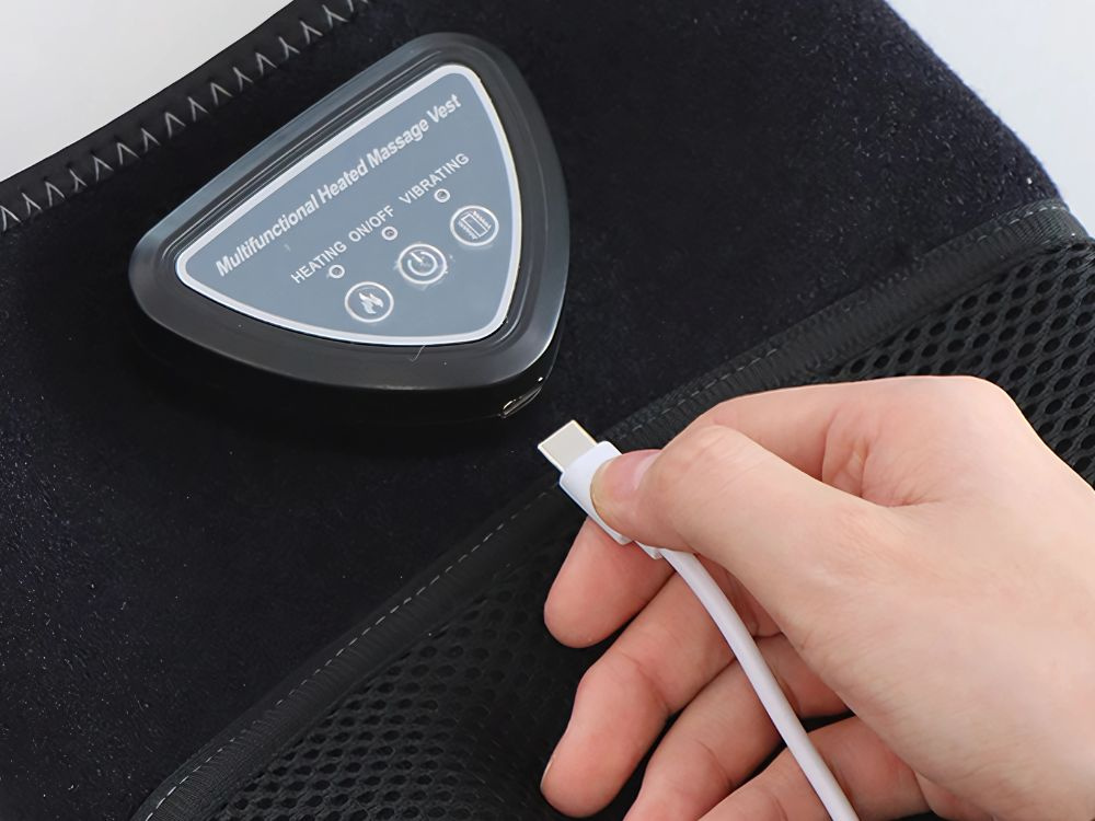 Electric Heated Massager for Knee, Shoulder, and Back Pain Relief, Black (0)