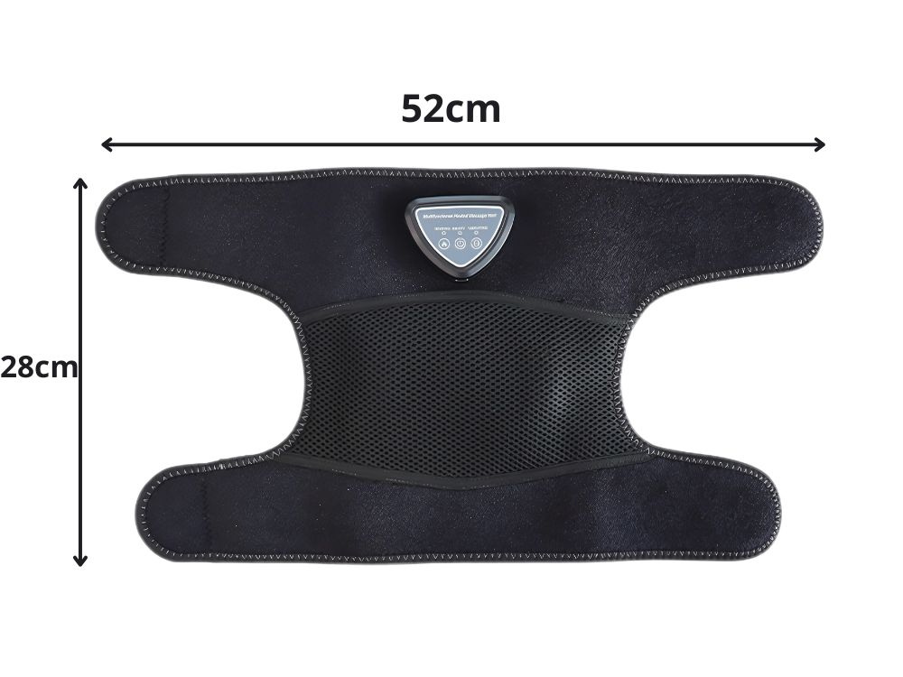 Electric Heated Massager for Knee, Shoulder, and Back Pain Relief, Black (2)