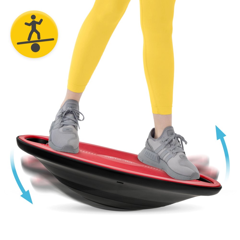 4FIZJO Balance Disc Wobble Board for Core Training, Red (1)