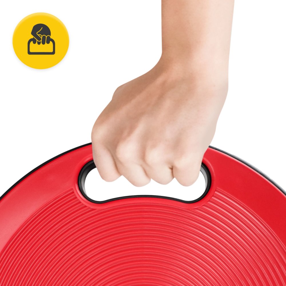 4FIZJO Balance Disc Wobble Board for Core Training, Red (2)