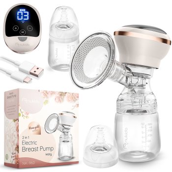 Electric Breast Pump, Lactator, Ivory (Nukido NK-960)