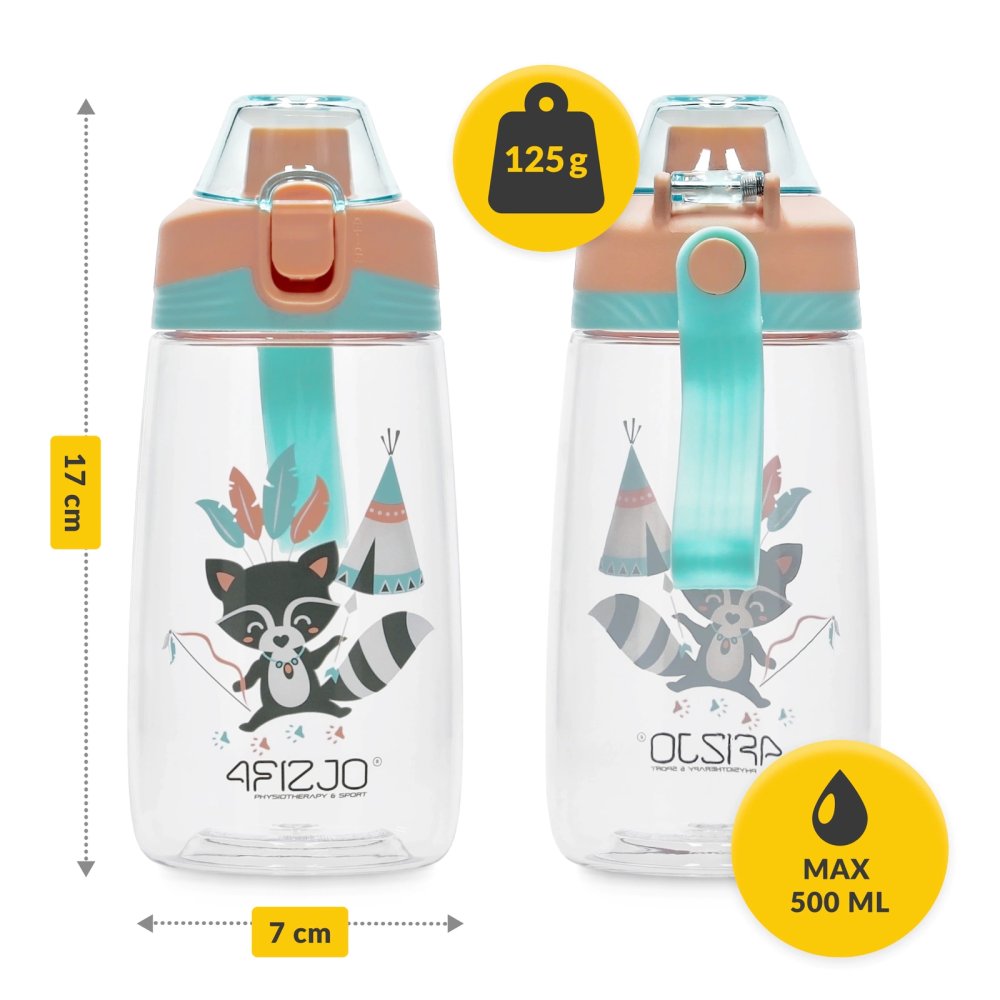 4FIZJO Kids Tritan Water Bottle SZOP 500 ml, multicolour (1)