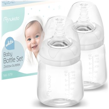 Toddler Milk Bottles, 180 nml, 2 pcs. (Nukido)