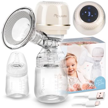 Electric Breast Pump, Lactator, Beige (Nukido NK-961)