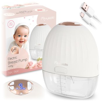 Electric Breast Pump, Lactator, Ivory (Nukido NK-964)