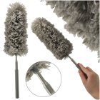 Telescopic Microfiber Duster for Cleaning, Grey