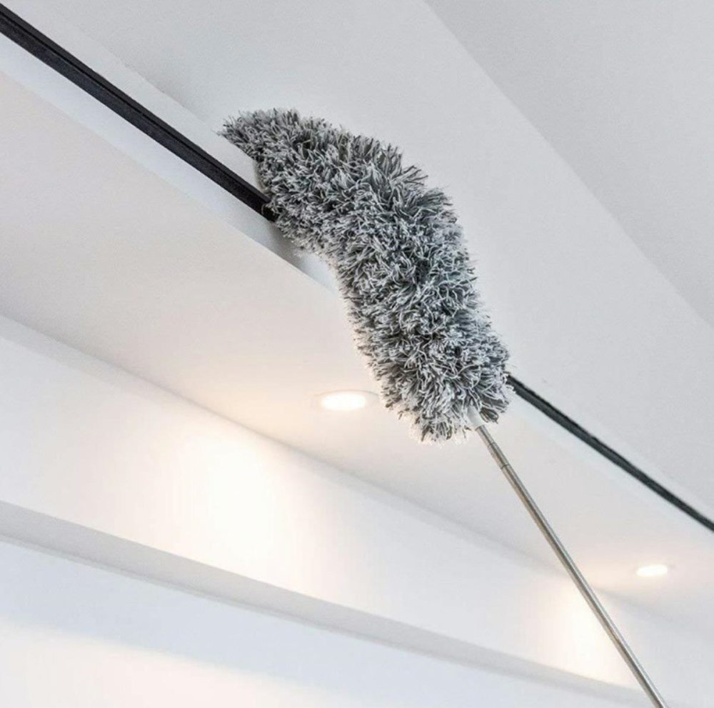 Extendable Microfiber Duster with Telescopic Handle, 83 cm, Blue (3)