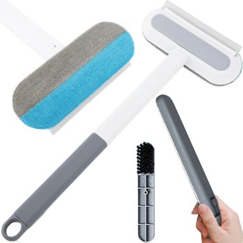 4-in-1 Multi-Purpose Clothes Cleaning Brush with Squeegee and Window Cleaner