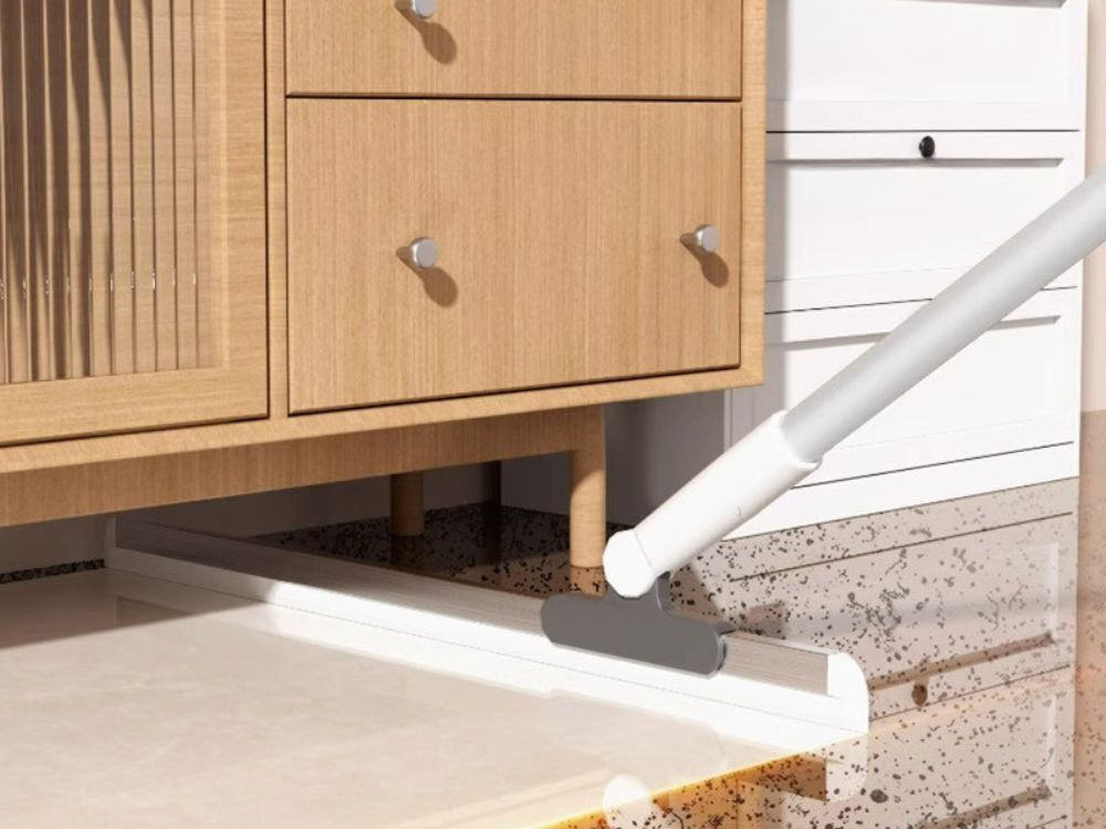 Floor Squeegee with Long Telescopic Handle for Windows & Showers (1)